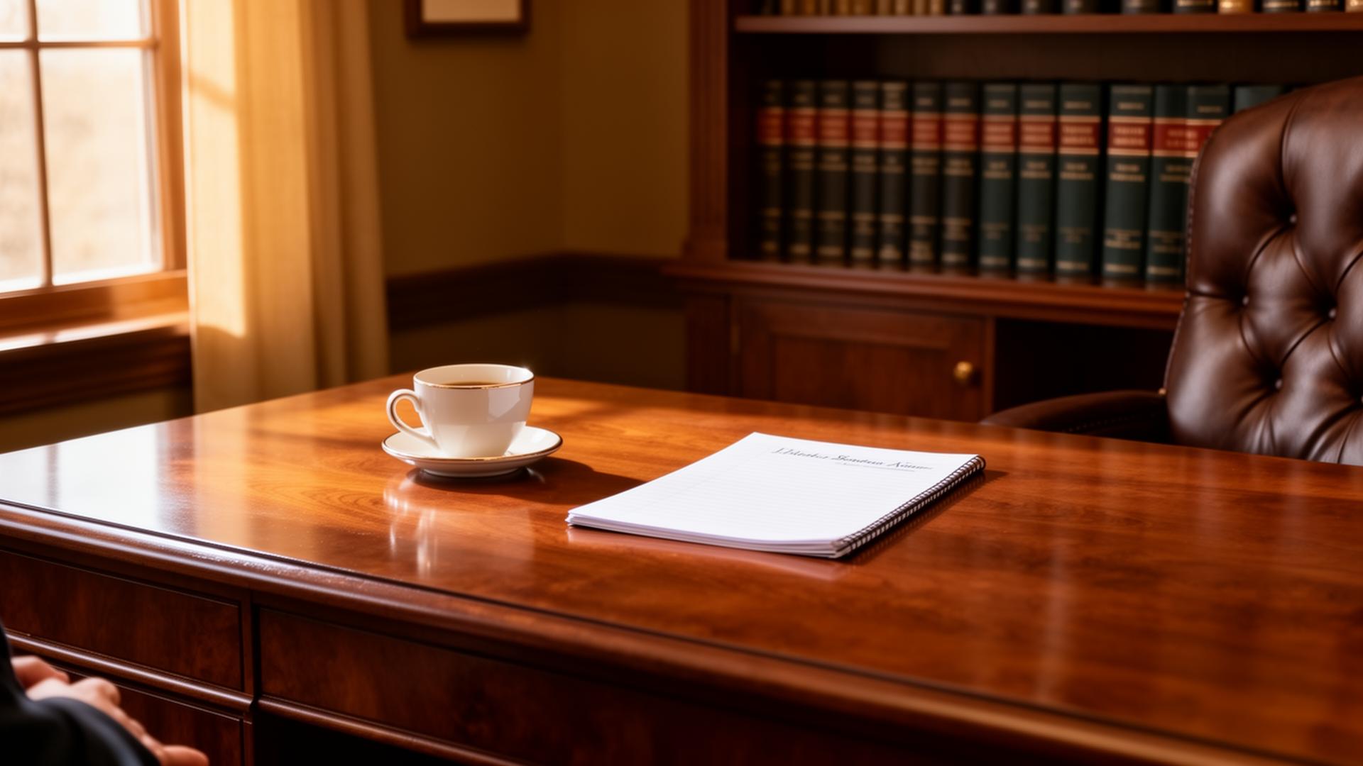 Warm law office interior in Fargo, North Dakota